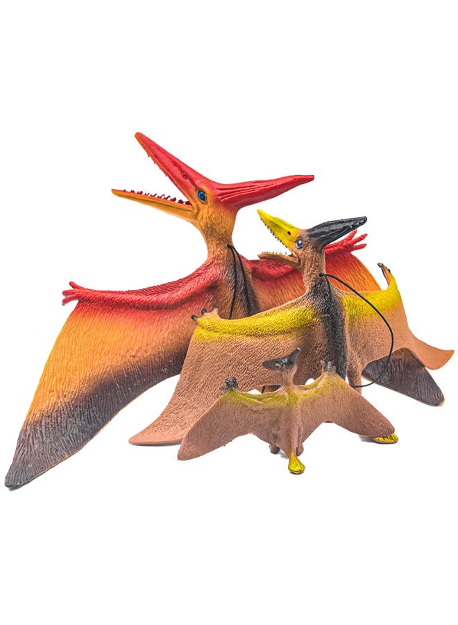 Dinosaur Toys Soft Rubber Pterosaur Toy Model Children's Small Toys Night Market Stall Boys Toys-Color:35cm Large Pterosaur - Image 4
