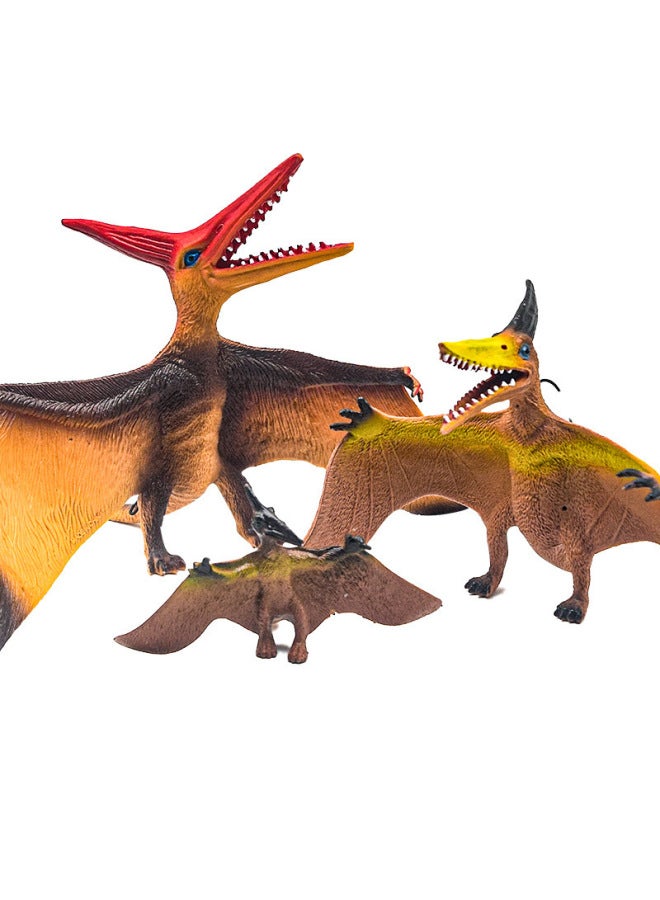 Dinosaur Toys Soft Rubber Pterosaur Toy Model Children's Small Toys Night Market Stall Boys Toys-Color:35cm Large Pterosaur - Image 3