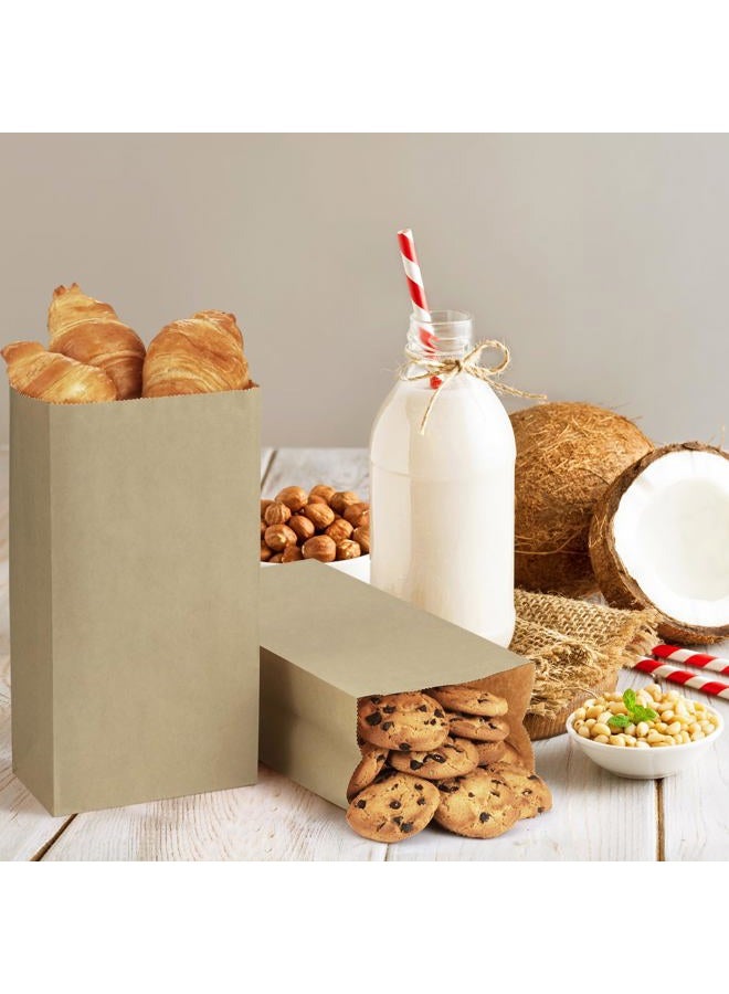 BagDream 500 حقيبة غداء ورقية 6 رطل أكياس ورقية بنية أكياس غداء ورقية صغيرة لأطعمة خفيفة، حرف، غداء سعة 6 رطل - Image 3