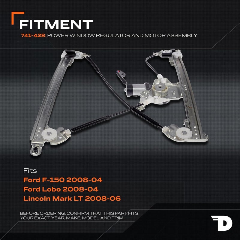 Dorman 741-428 Front Driver Side Power Window Regulator and Motor Assembly for Ford/Lincoln Models - Image 3