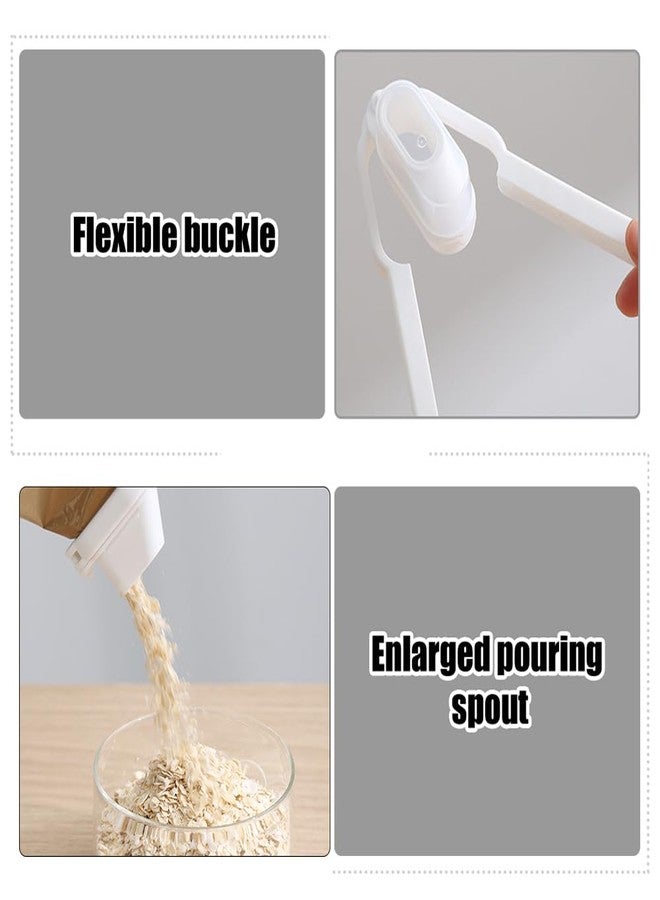 DONGKER Bag Clips with Pour Spout,4/6 PCS PP Food Storage Sealing Clips for Kitchen Food Storage Pouring Sealing Organization - Image 2