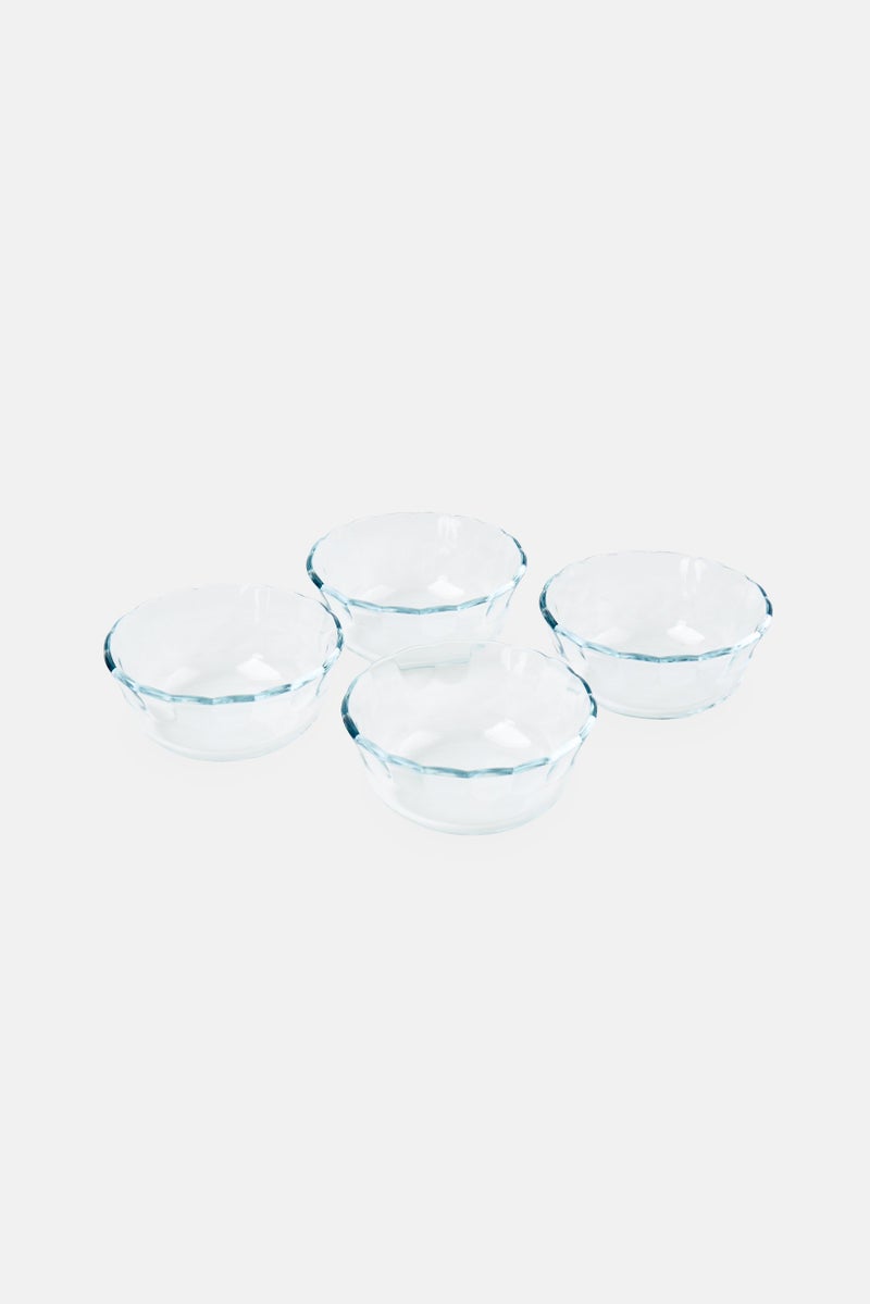 Oreo 4 Pieces Glass Bowl Set, Transparent - Image 2