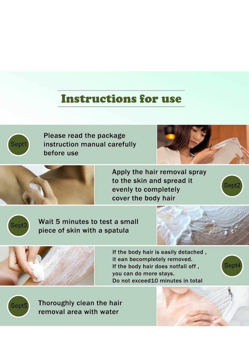 PANSLY - 30ml Hair Removal Spray, Hair Growth Inhibitor, Intimate Painless Hair Remover for Sensitive Skin, Depilatory Cream for Legs, Arms, Underarms and Private Areas, Non-Irritating Painless Flawless - Image 1