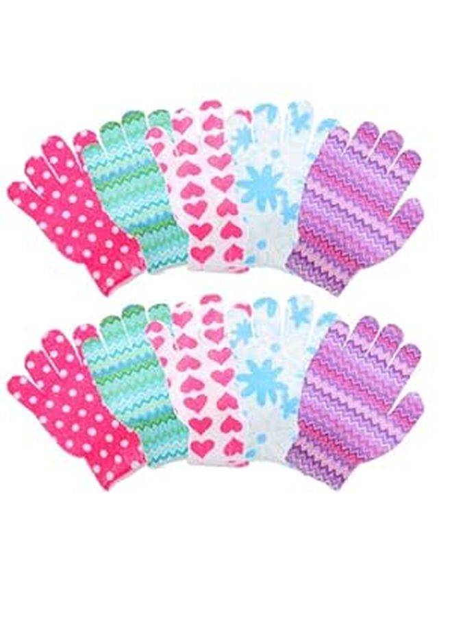 Nylon Double Sided Bath Gloves For Body Cleaning With Rich Foam - Image 1