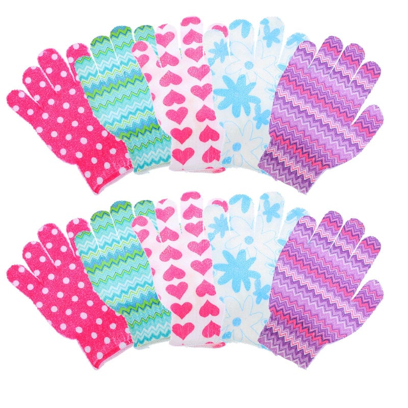 Nylon Double Sided Bath Gloves For Body Cleaning With Rich Foam - Image 2