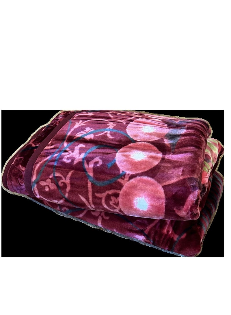 MAARYA GOLD 2 PLY SUPER SOFT EMBOSSED BLANKET - Image 3