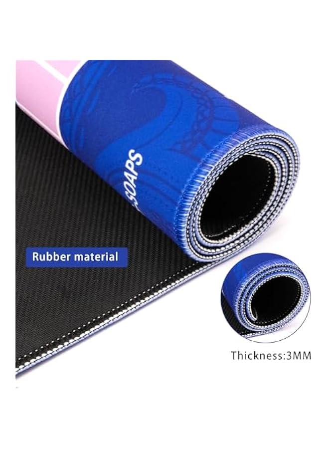 Mahjong Mat - Non-Slip Noise Reduction Gaming Mat 32.4x32.4 Inch for Mahjong/Poker/Board Games/Card Games/Dominoes (Blue) - Image 2