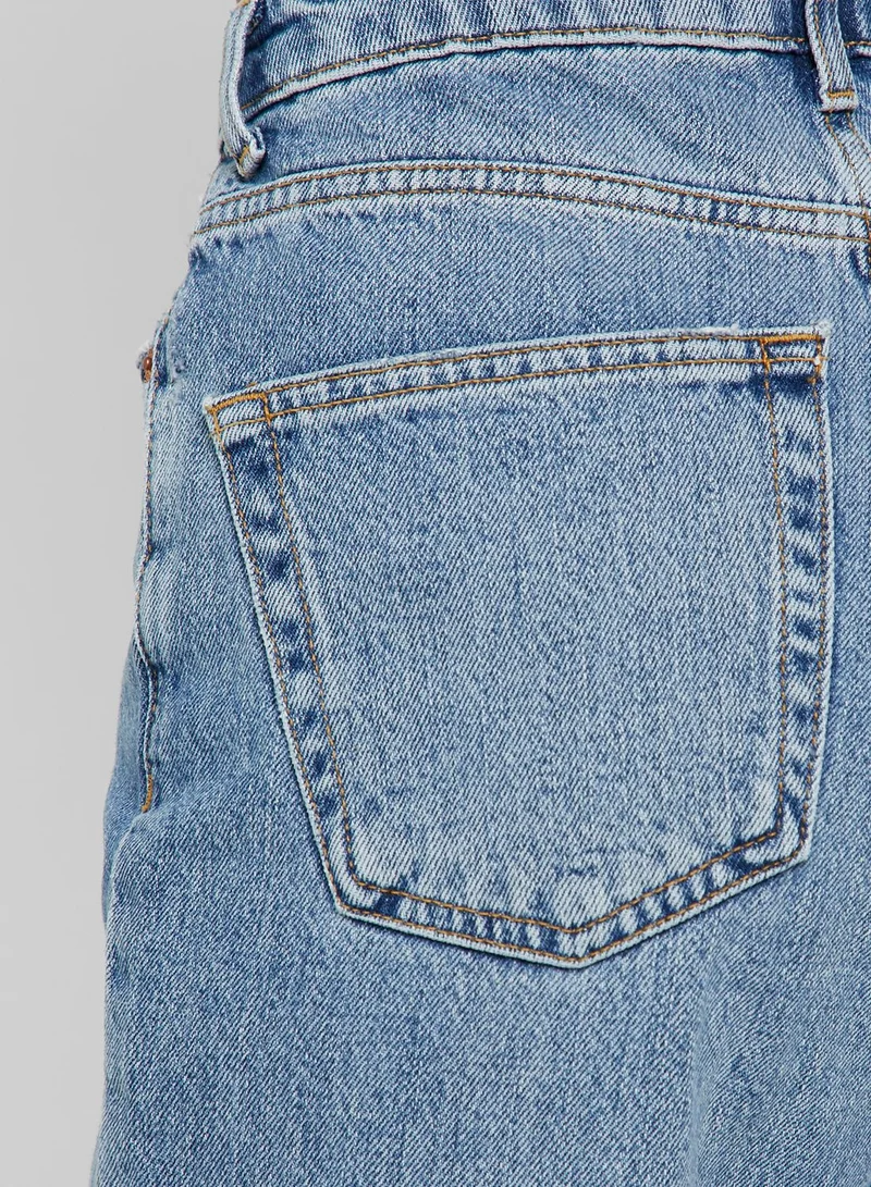 TOPSHOP Ripped Mom Jeans