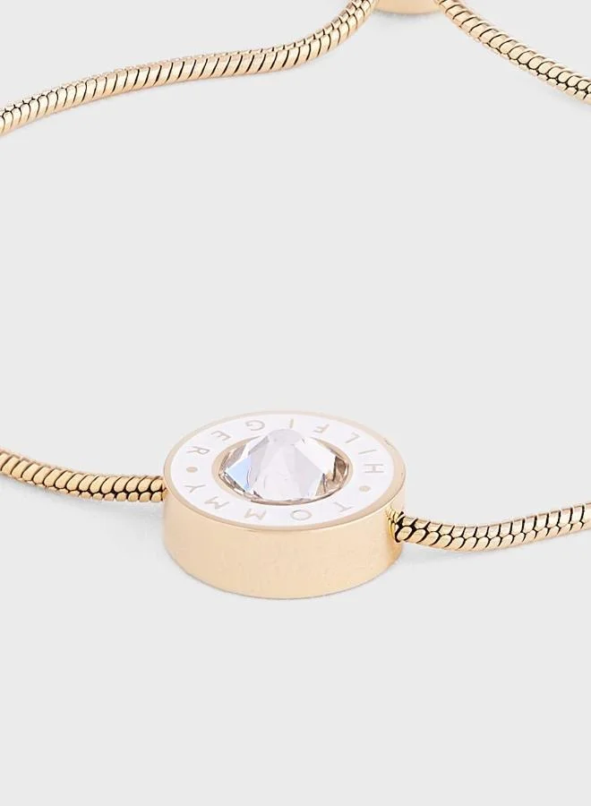 Tommy Hilfiger  Womens Bracelet In Yellow Gold Embellished With A Crystal - 2780806 for Women | Best Price UAE