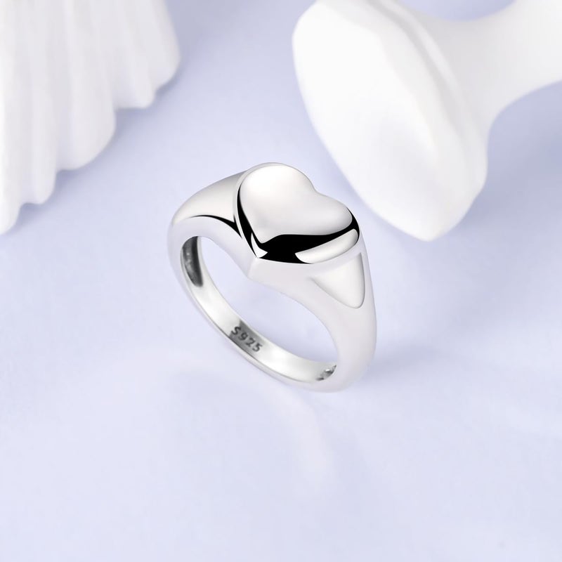 Hapour 925 Sterling Silver Rings for Women Cubic Zirconia Eternity Bands for Women Stackable Vintage Rings Statement Rings - Image 5