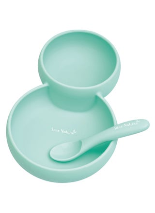 Silicone Twin Plate, Bowl and Spoon Set Mint Green - pzsku/Z5F2C7EC20AB8D20F8872Z/45/_/1725792943/cfd03855-38ef-4e34-8609-2bdbcd127d5b