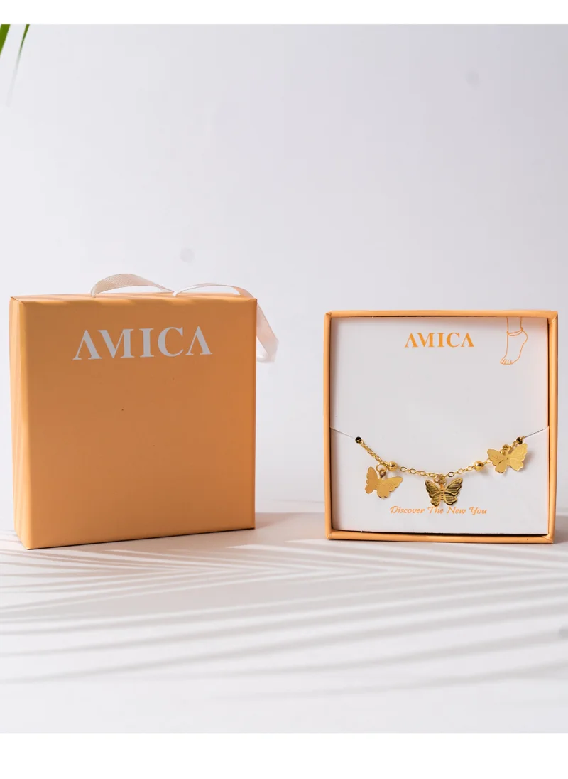 AMICA Butterfly Charm Anklet