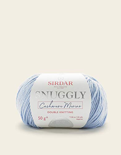 Sirdar Snuggly Cashmere Merino DK Double Knitting Baby Blue 452 50g