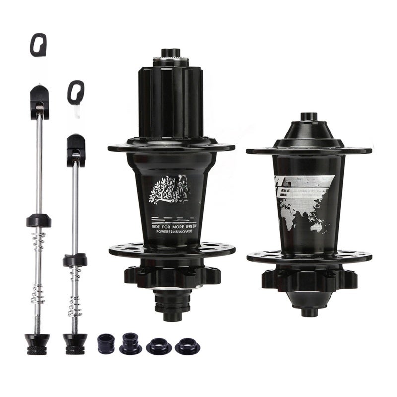 TANKE MTB Bike Hub Mountain Bike Bicycle Front & Rear Hub Set 36 Holes 6 Bearings with Quick Release - Image 1