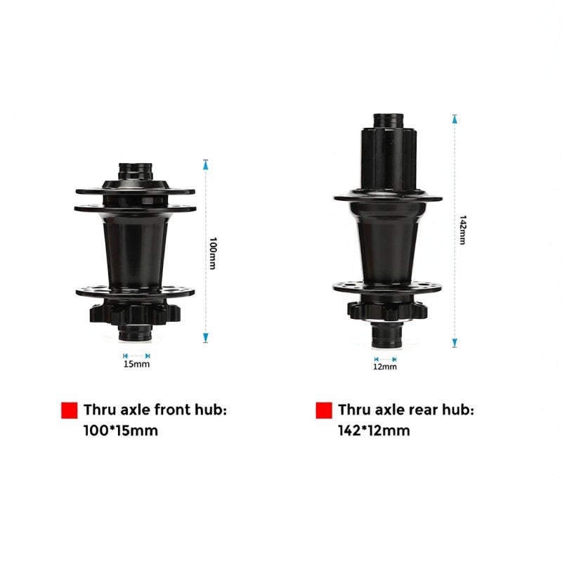 TANKE MTB Bike Hub Mountain Bike Bicycle Front & Rear Hub Set 36 Holes 6 Bearings with Quick Release - Image 5