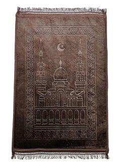  تي  جي  إتش سجادة الصلاة المضادة للانزلاق الفاخرة للصلاة المريحة، بطانة واقية لاصقة، مقاومة للتآكل، تصميم دائم (80x120 سم)  - Image 3