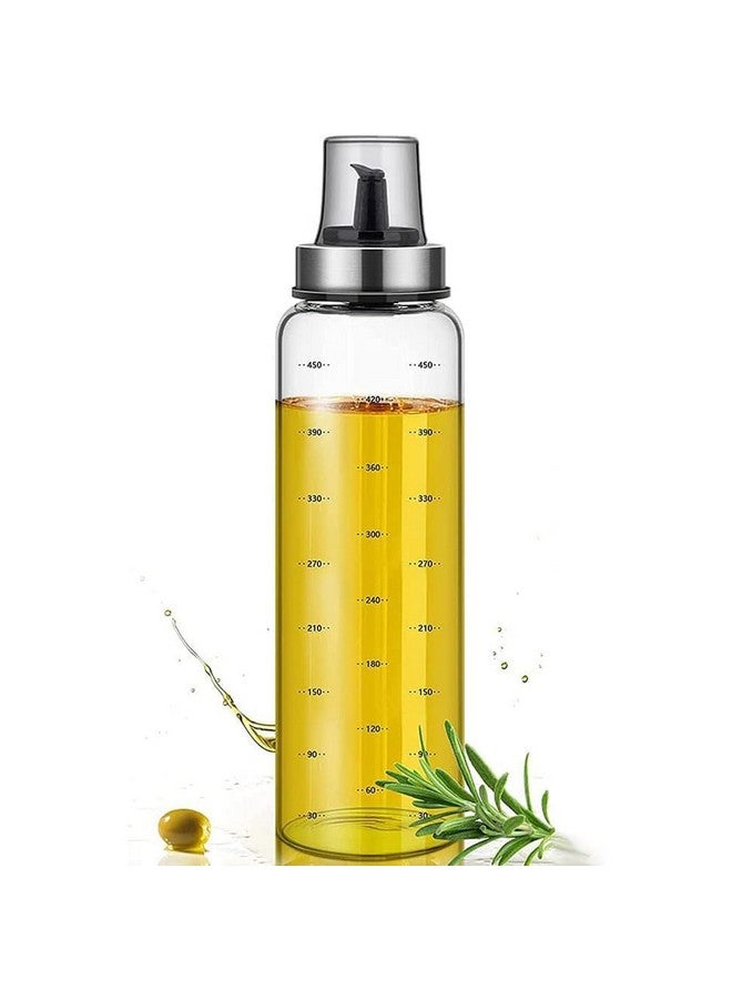 STORE 2508 Store2508 Cooking Oil Bottles 500ml Oil Dispenser Set Wide Neck Easy to Fill and Clean Leak proof Glass Oil and Vinegar Measuring Cruet for Kitchen (Pack of 1) - Image 1