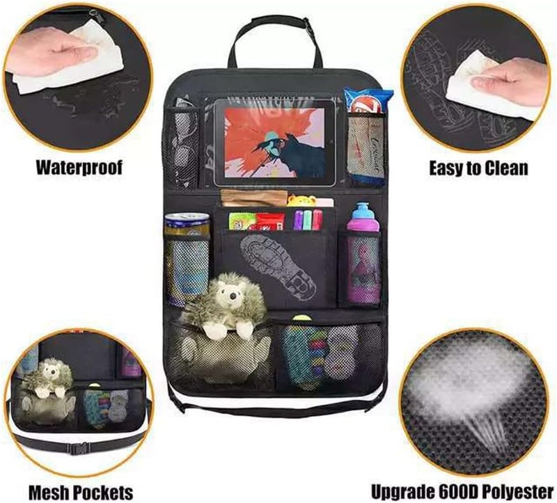 Kardne 2Pcs Kids Car Back Seat Organiser and Storage Bag - Image 3