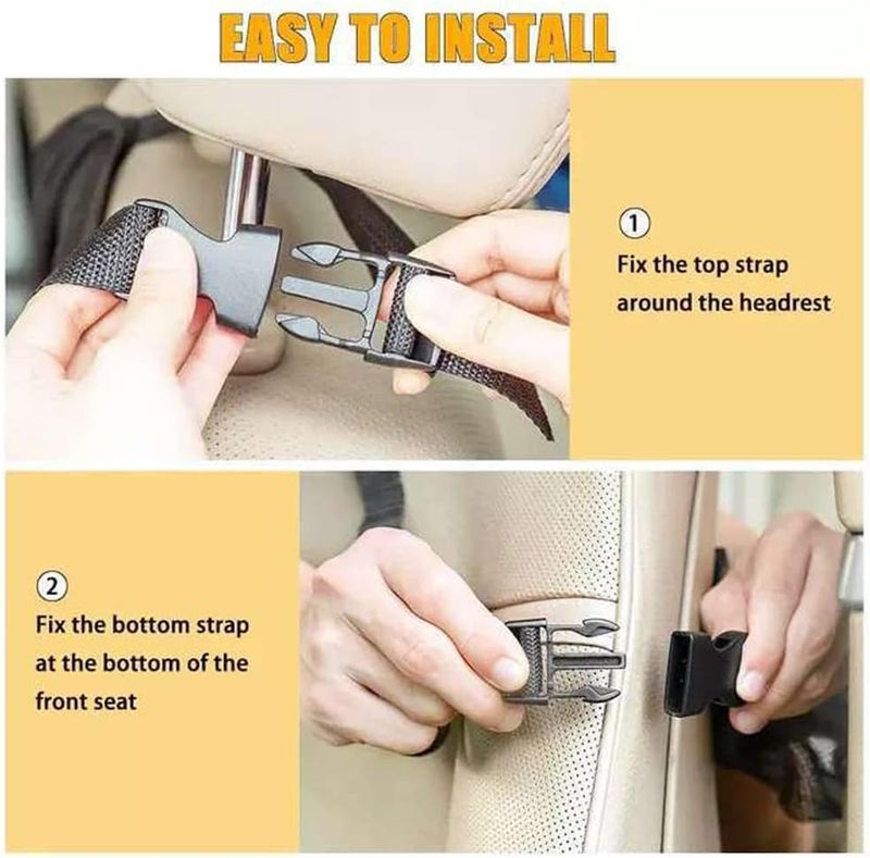 Kardne 2Pcs Kids Car Back Seat Organiser and Storage Bag - Image 5