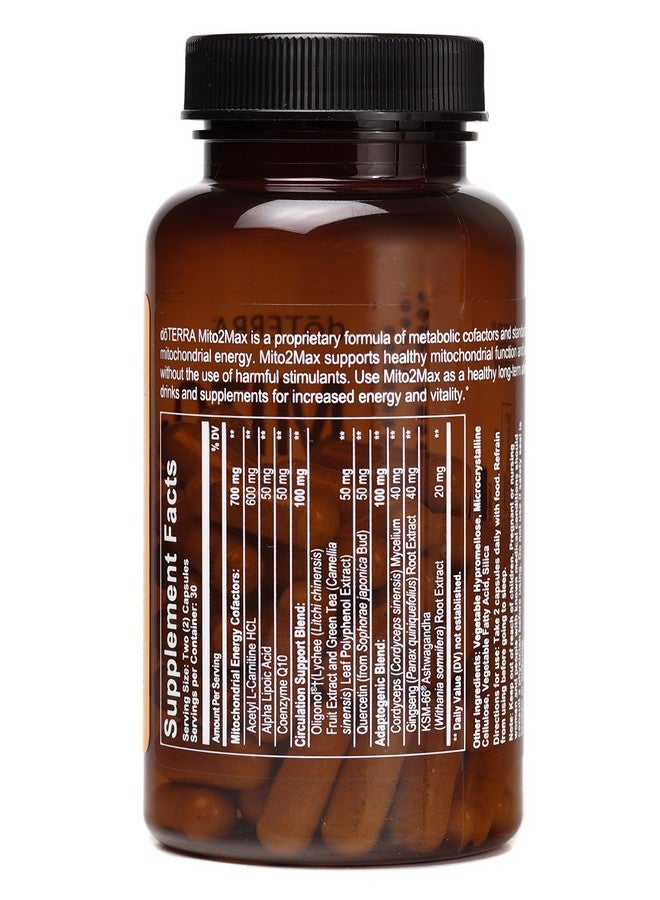 DoTerra Mito2Max Energy And Stamina Complex 60 Veggie Caps - Image 3