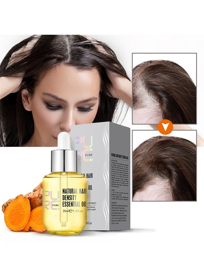 PURC Natural Density Essential Oil, Hair Growth Essence Thickener Regrowth Hair Serum Treatments Oil Fast Grow Hair for Hair Loss Care Product (35ML)  - Image 2