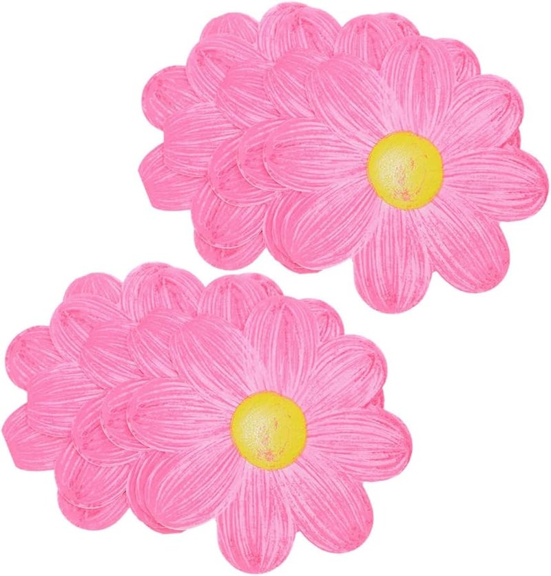 مناديل ورقية روزي ديزي 320 ورقة، نسيج طري للمائدة لحفلات أعياد الميلاد والاحتفالات - Image 1