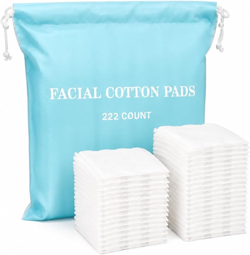 222 Pieces Facial Cotton Pads Soft Multipurpose Makeup Remover Skin Cleaning Manicure Pads - Image 2