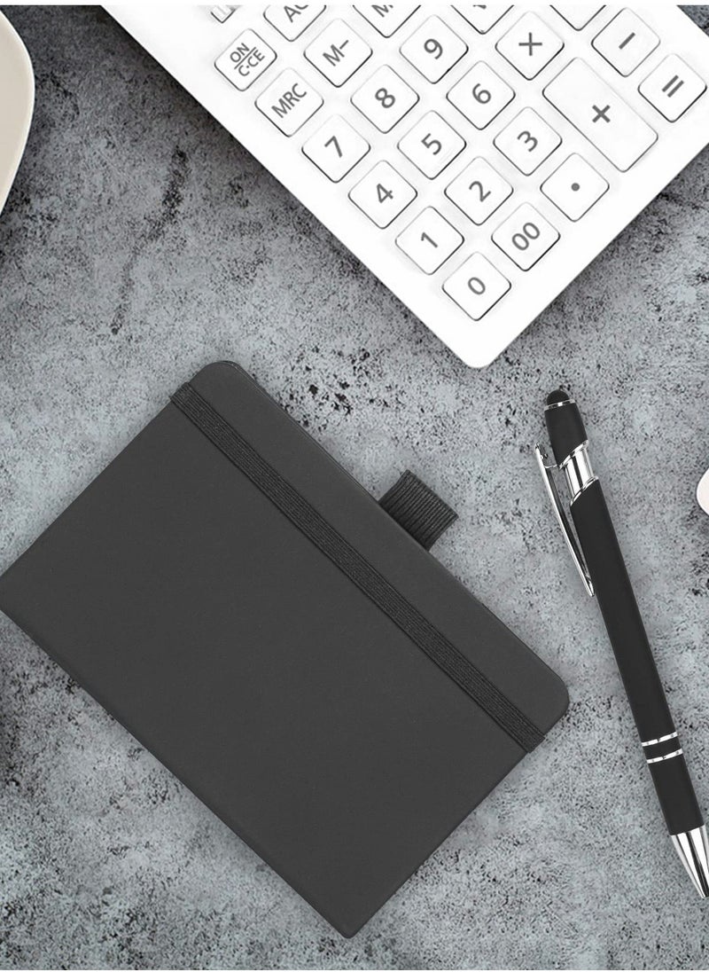 Excefore - Pocket Notebook, 2 Pack Small Notebook with Pen, A6 Size Journal Hardcover Notebook - Image 1