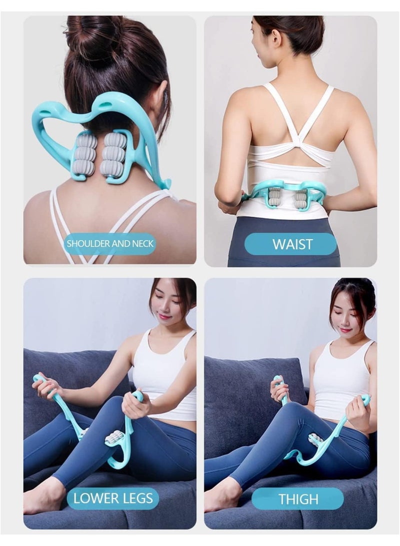Manual Trigger Point Neck Massager – Deep Tissue Shoulder Massage Tool with 6 Rolling Balls – Portable Muscle Pain Relief for Neck, Shoulder, and Legs - Image 4