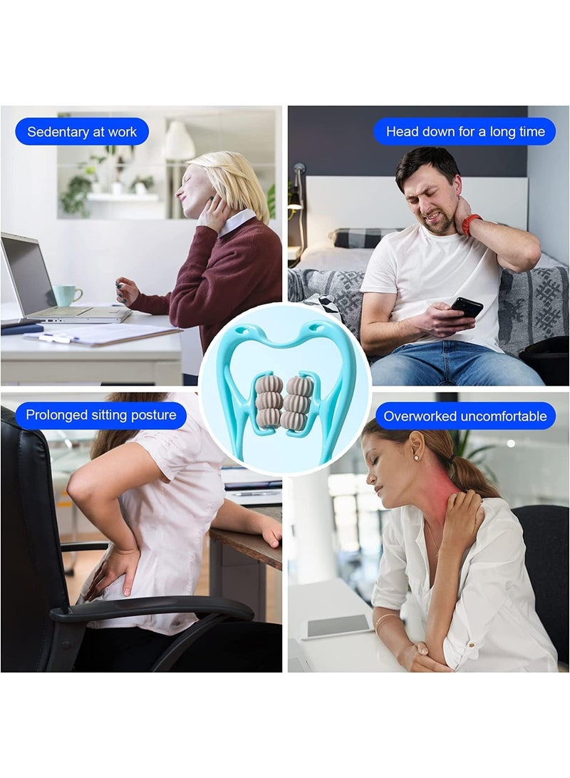 Manual Trigger Point Neck Massager – Deep Tissue Shoulder Massage Tool with 6 Rolling Balls – Portable Muscle Pain Relief for Neck, Shoulder, and Legs - Image 5