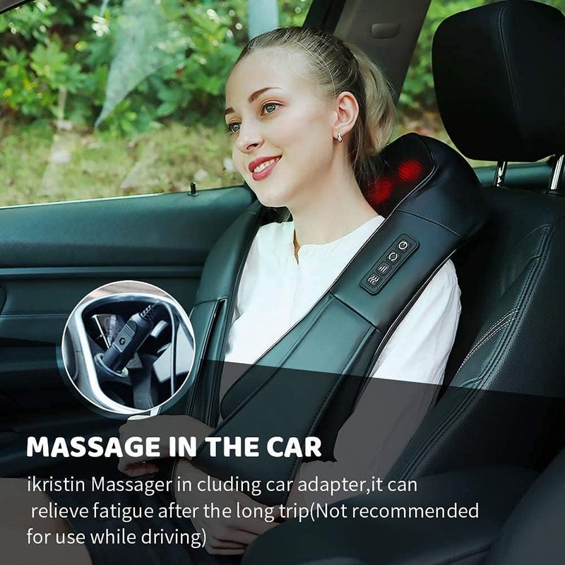 Neck Massager with Heat - Shiatsu Deep Tissue Massager for Neck, Back, Shoulder, and Leg - Image 4