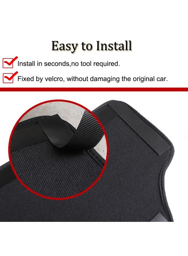 XITER 2Pcs Leather Car Seat Back Protectors Kids Kick Mats Waterproof Backseat Covers for Nissan Sentra 2013-2025 Interior Accessories (Black) - Image 5