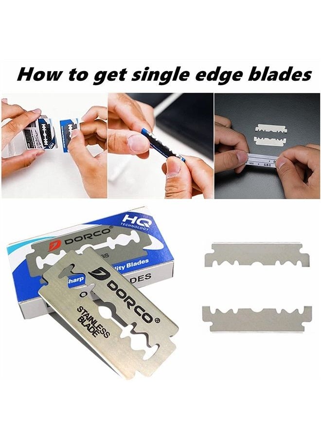 Megan - Beard Shaping Tool,5 Piece Set Beard Shaper - Include Professional Straight Edge Razor,Beard Template,10 Count of Double Edge Blades,Barber Pencil and Stainless Steel Scissors. - Image 1