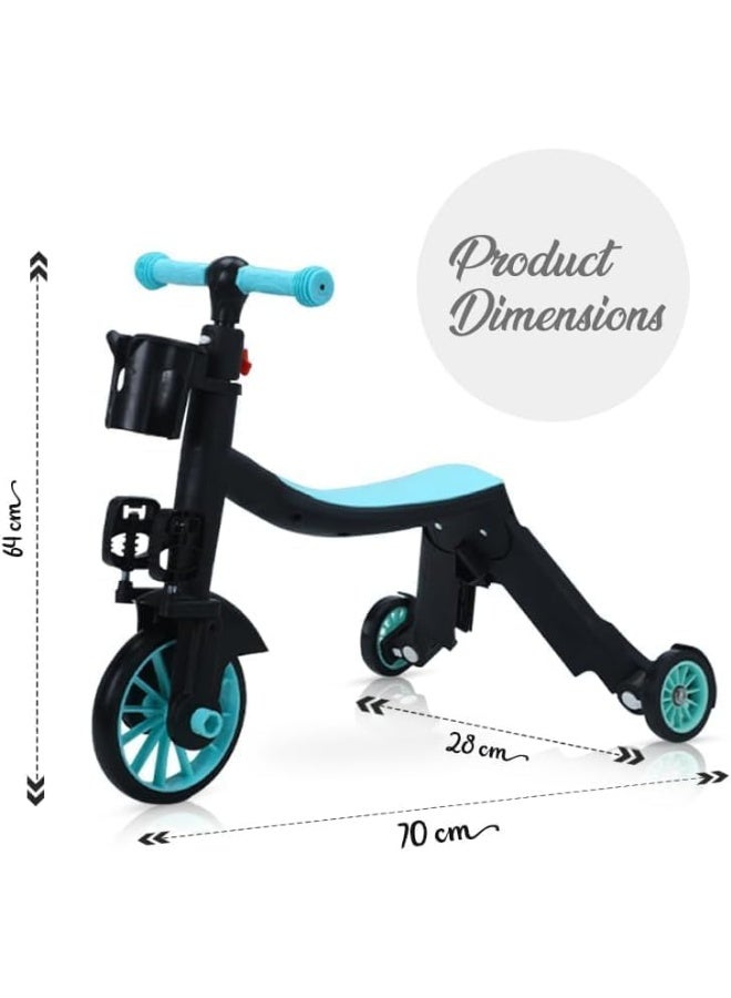 3-in-1 Kids Convertible Scooter, Balance Bike and Tricycle  - Image 3