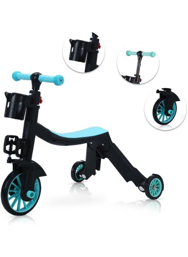 3-in-1 Kids Convertible Scooter, Balance Bike and Tricycle  - Image 5