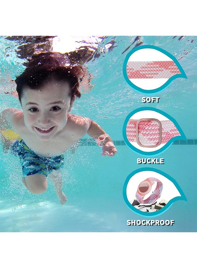 GIFT 3 Pack Airtag Kids Wristbands, Kids Bracelet Compatible with Apple AirTag, Nylon Strap Tracker Cassette Holder Accessories for Toddlers Adults, Adjustable Anti-Lost - Image 5