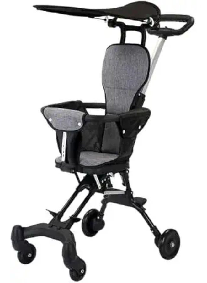 Baby Stroller 4 Wheels Foldable Baby Stroller, Lightweight Easy to Fold Up Baby Stroller, High Style for 1-5 Years Old Baby Portable Airplane