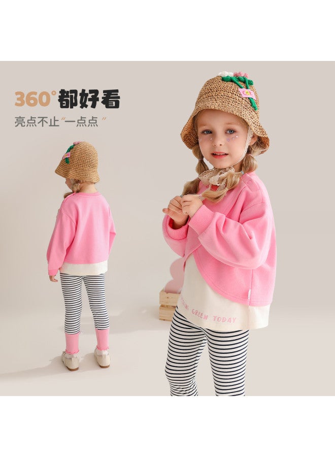 peppa Pig Spring Girls' Comfortable And Skin-friendly Pullover Hoodie - Versatile Baby Top - Image 5