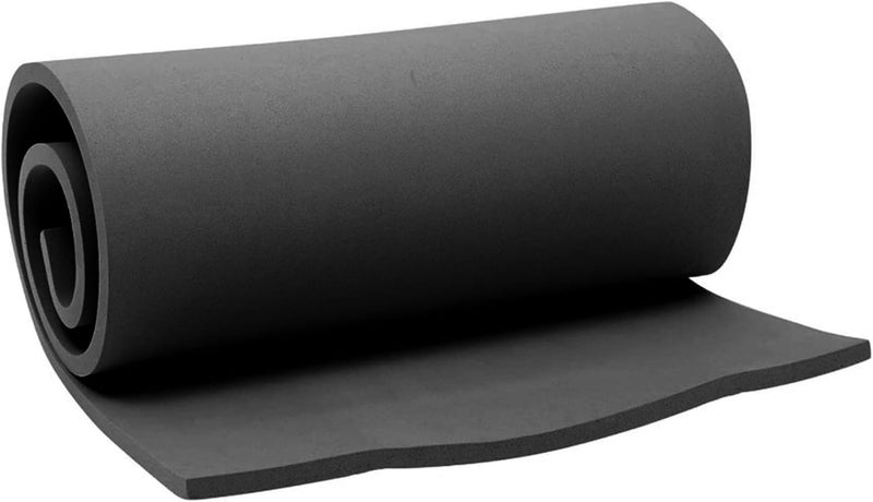 Xcel Black 72” x 17” x ⅜” Multi-Purpose Crafting Foam Sheet Roll – Neoprene Rubber Sheets for Costumes Cosplay Packing Foam – Closed Cell Foam Padding in Various Options - Image 1