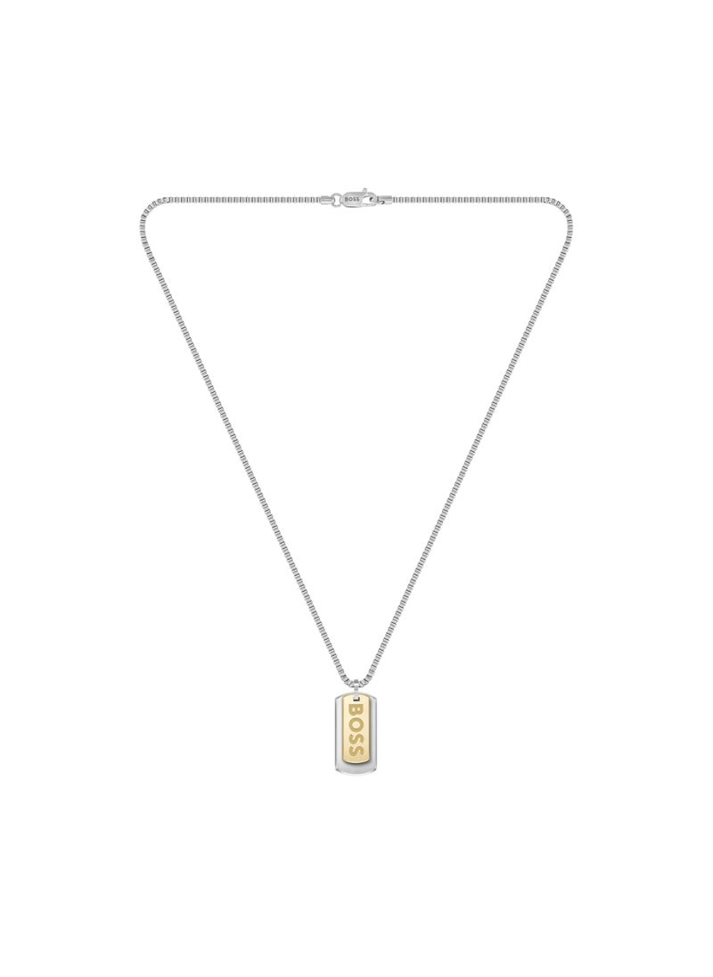 HUGO BOSS Hugo Boss Men's Silver Pendant with chain - 1580576 