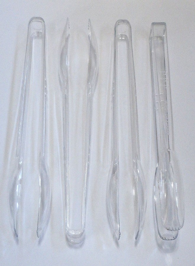 Good Old Values 4 Pack Tongs, 6.5, Clear - Image 1