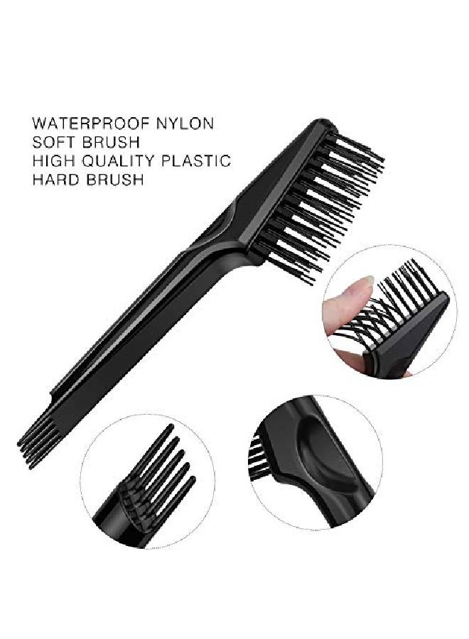 SelfTek أداة تنظيف فرشاة الشعر 4 عبوات مشط نظافة مشط فرشاة تنظيف لإزالة الشعر والغبار تصميمات وأحجام مختلفة لمشط مختلف للاستخدام المنزلي والصالون - Image 4