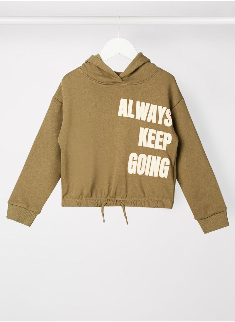 NAME IT Kids Slogan Relaxed Hoodie  - Image 1