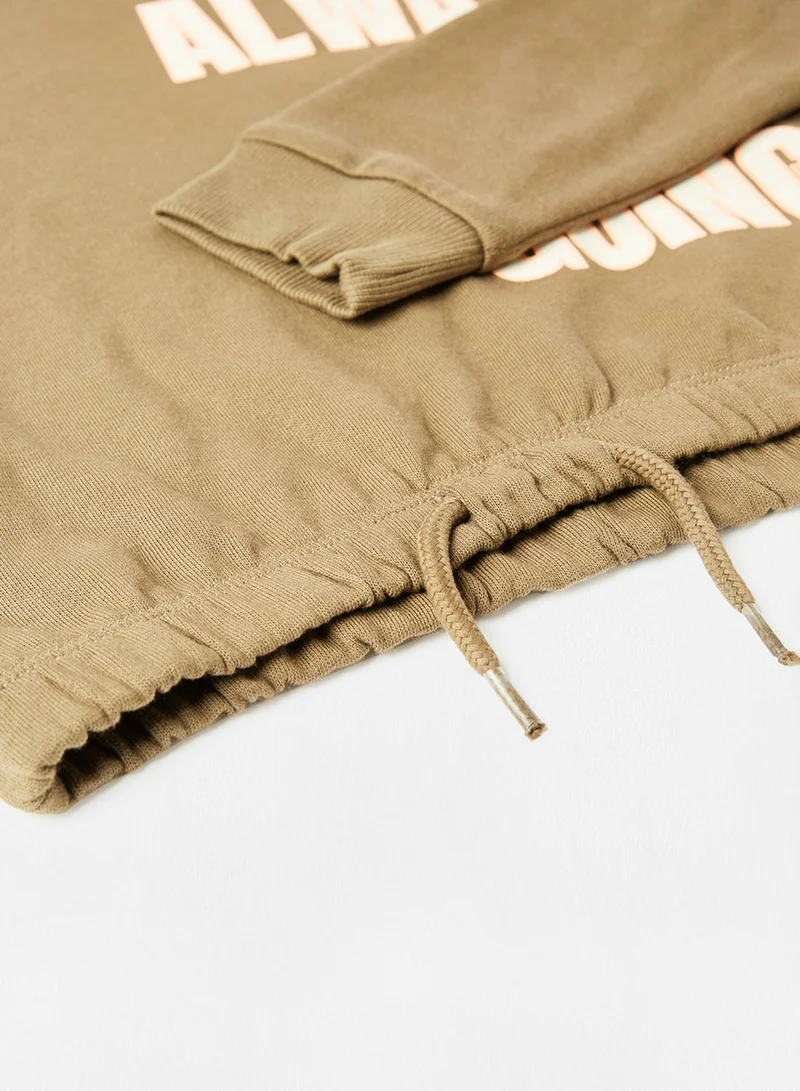 NAME IT Kids Slogan Relaxed Hoodie