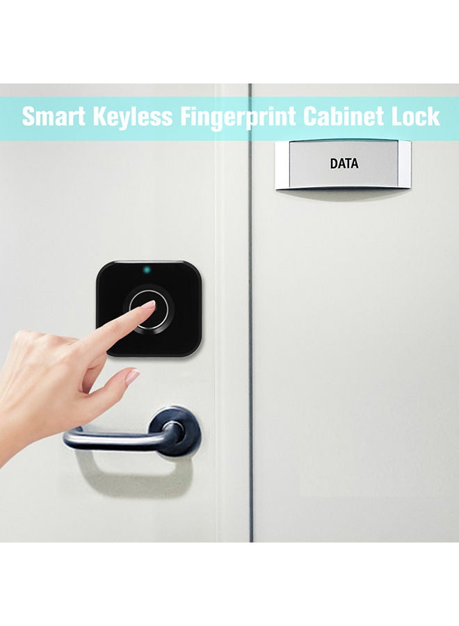 NIBEMINENT Keyless Fingerprint Biometric Electric Lock Black - Image 3