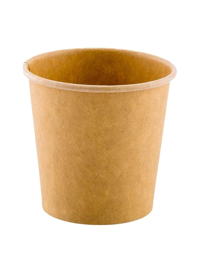 SNH Espresso Drink Cups 4 Ounce Brown Unbleached Paper Coffee Cup Single Wall Brown Paper Recyclable Cup Leak Resistant Rolled Rim 50 Pieces - Image 4