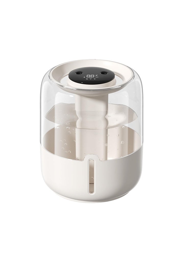 Humidifier for Home, 5.9L Large Capacity Cool Mist Ultrasonic Humidifier with LCD Display, Quiet Operation for Living Room, Baby Room, Plants - White - Image 1