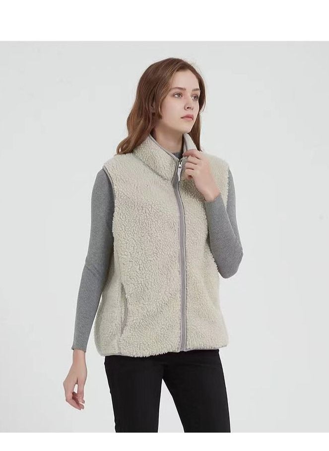 Loquat Autumn Winter Ladies Fashion Warm Wool Vest  - Image 3