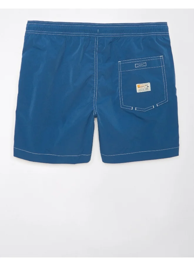 American Eagle Ombre Flex 5" Drawstring Swim Trunk Shorts