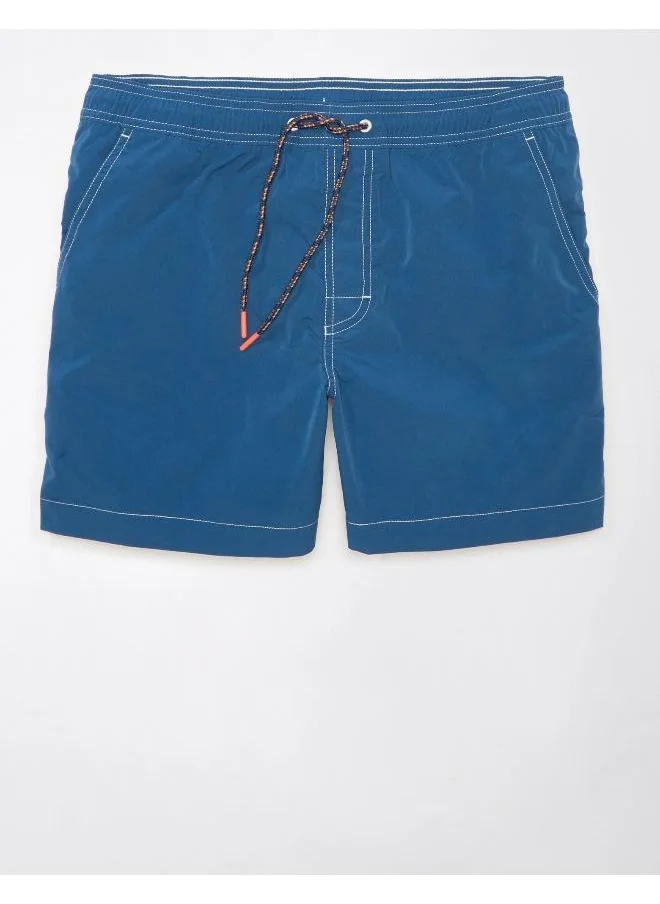 American Eagle Ombre Flex 5" Drawstring Swim Trunk Shorts